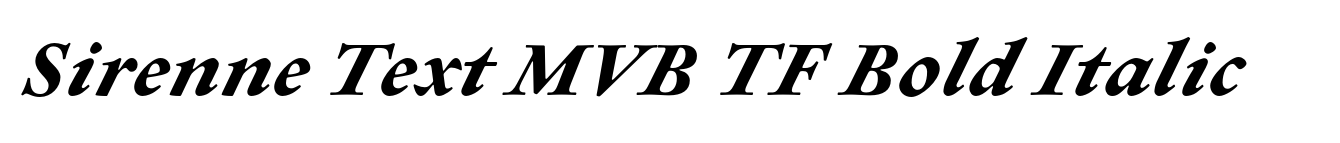Sirenne Text MVB TF Bold Italic image